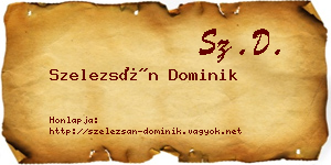 Szelezsán Dominik névjegykártya